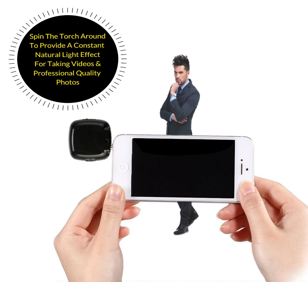 Selfie Torch - Perfect Light accessory to get those perfect celebrity status selfies. Can also be used as a flashlight for your phone.